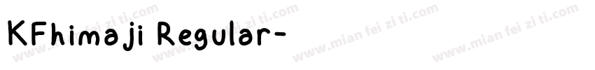 KFhimaji Regular字体转换